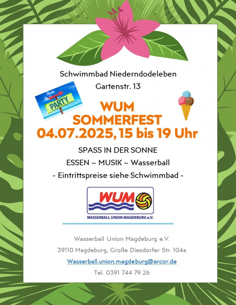 Einladung zum WUM-Sommerfest