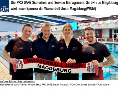 Die PRO SAFE Sicherheit und Service Management GmbH aus Magdeburg wird neuer Sponsor der WUM